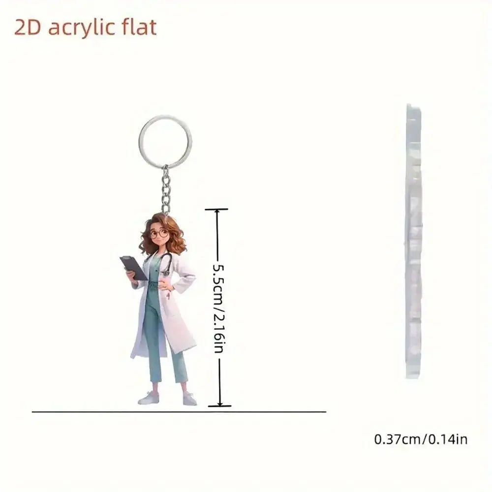 Acrylic keychain in the shape of healthcare workers. Ideal for medical or nursing studentsApparel & Accessoriesdsers - fulfillment - serviceMedSurgery Store For Digital Health1005008559091136 - Style 5 - CHINAStyle 5CHINAAcrylic keychain in the shape of healthcare workers. Ideal for medical or nursing students