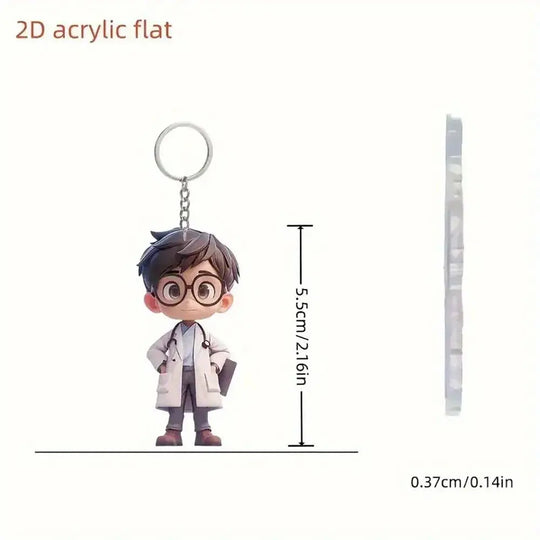 Acrylic keychain in the shape of health care workers. Ideal for medical or nursing studentsApparel & Accessoriesdsers - fulfillment - serviceMedSurgery Store For Digital Health1005008559091136 - Style 4 - CHINAStyle 4CHINALacrylic keychain in the shape of health care workers. Ideal for medical or nursing students