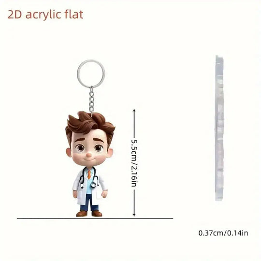 Acrylic keychain in the shape of healthcare workers. Ideal for medical or nursing studentsApparel & Accessoriesdsers - fulfillment - serviceMedSurgery Store For Digital Health1005008559091136 - Style 5 - CHINAStyle 5CHINAAcrylic keychain in the shape of healthcare workers. Ideal for medical or nursing students