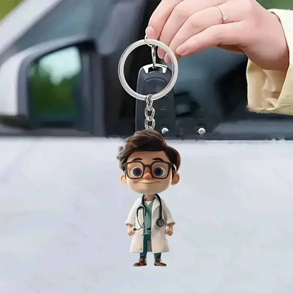 Acrylic keychain in the shape of healthcare workers. Ideal for medical or nursing studentsApparel & Accessoriesdsers - fulfillment - serviceMedSurgery Store For Digital Health1005008559091136 - Style 5 - CHINAStyle 5CHINAAcrylic keychain in the shape of healthcare workers. Ideal for medical or nursing students