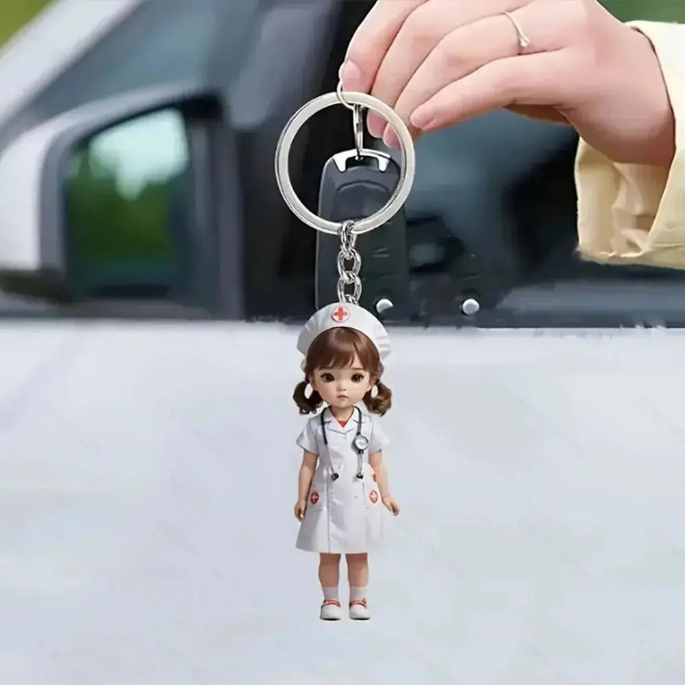 Acrylic keychain in the shape of healthcare workers. Ideal for medical or nursing studentsApparel & Accessoriesdsers - fulfillment - serviceMedSurgery Store For Digital Health1005008559091136 - Style 5 - CHINAStyle 5CHINAAcrylic keychain in the shape of healthcare workers. Ideal for medical or nursing students