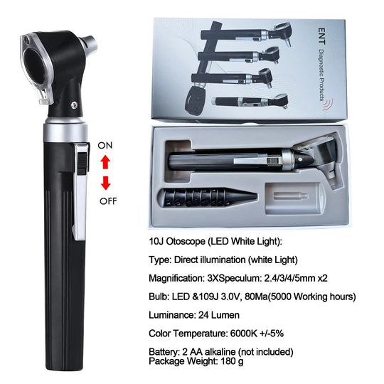 Otoscope: ear scope with light, hearing aids, infection detector, perfect for nursing and medical students for children, adults and petsdsers - fulfillment - serviceMedSurgery Store For Digital Health1005008123544791 - 10J Otoscope10J OtoscopeOtoscope: ear scope with light, hearing aids, infection detector, perfect for nursing and medical students for children, adults and pets