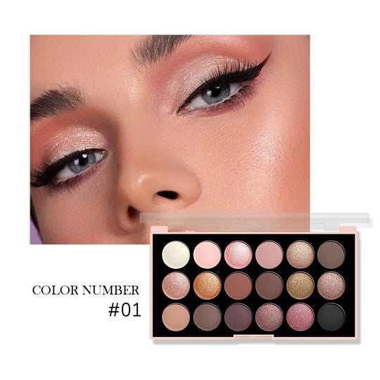Eyeshadow palette of 18 colors: pearlescent, matte, fine shimmer, glitter, shimmer, earth tones, long-lasting, high performanceMedSurgery Store For Digital HealthMedSurgery Store For Digital Health100500757878990724 - E1923 - 01E1923 - 01Eyeshadow palette of 18 colors: pearlescent, matte, fine shimmer, glitter, shimmer, earth tones, long-lasting, high performance