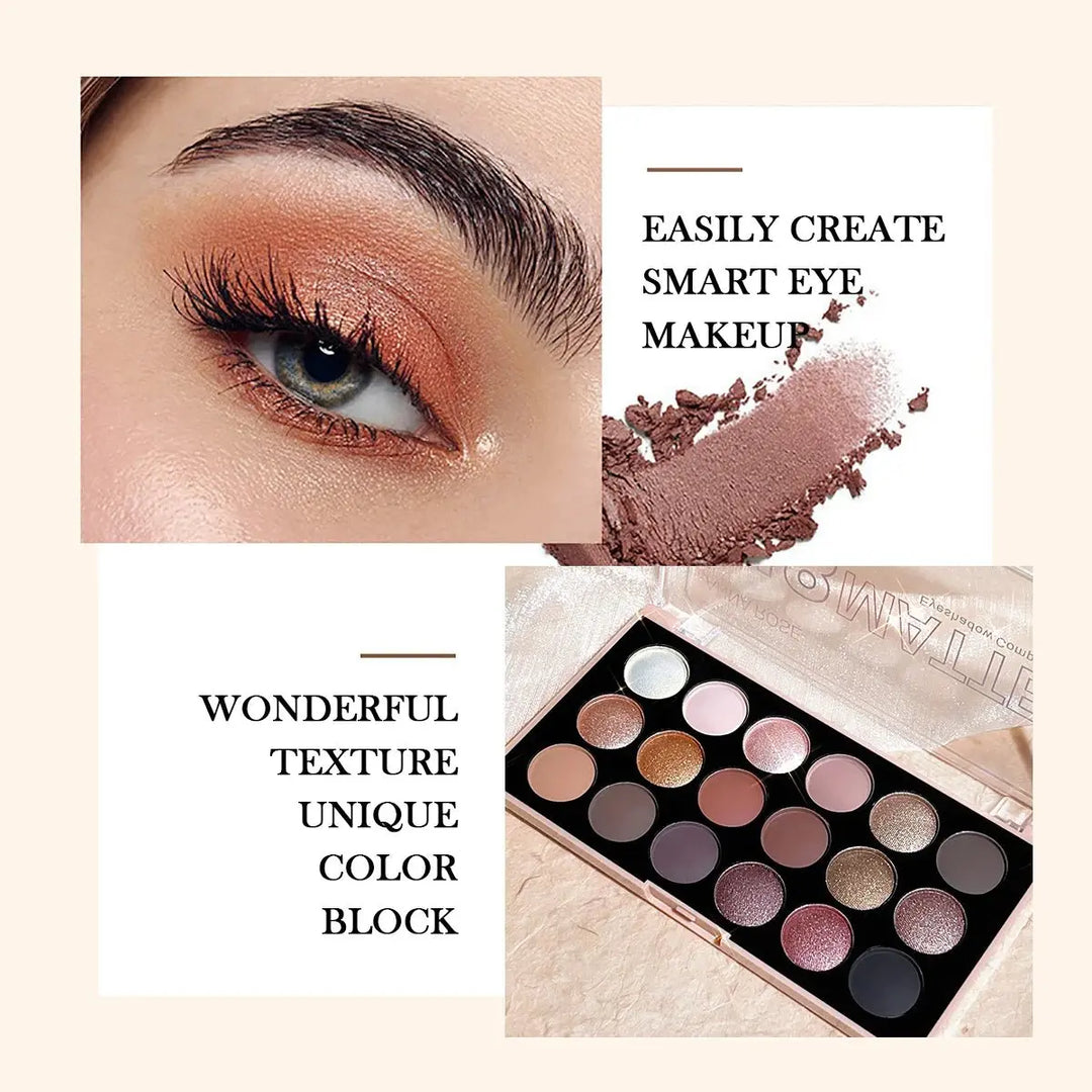 18-Color Eyeshadow Palette: Pearlescent, Matte, Fine Shimmer, Glitter, Earth Tones, Long-Lasting, High-PerformanceMedSurgery Store For Digital HealthMedSurgery Store For Digital Health1005007578990724 - E1923 - 02E1923 - 0218-Color Eyeshadow Palette: Pearlescent, Matte, Fine Shimmer, Glitter, Earth Tones, Long-Lasting, High-Performance