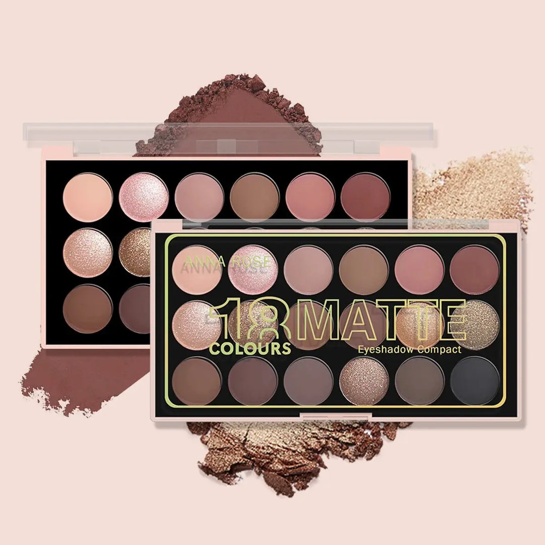 18-Color Eyeshadow Palette: Pearlescent, Matte, Fine Shimmer, Glitter, Earth Tones, Long-Lasting, High-PerformanceMedSurgery Store For Digital HealthMedSurgery Store For Digital Health1005007578990724 - E1923 - 02E1923 - 0218-Color Eyeshadow Palette: Pearlescent, Matte, Fine Shimmer, Glitter, Earth Tones, Long-Lasting, High-Performance