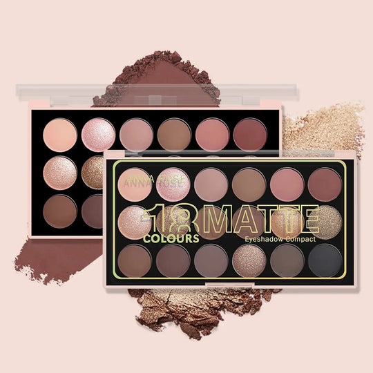 18-Color Eyeshadow Palette: Pearlescent, Matte, Fine Shimmer, Glitter, Earth Tones, Long-Lasting, High-PerformanceMedSurgery Store For Digital HealthMedSurgery Store For Digital Health1005007578990724 - E1923 - 02E1923 - 0218-Color Eyeshadow Palette: Pearlescent, Matte, Fine Shimmer, Glitter, Earth Tones, Long-Lasting, High-Performance
