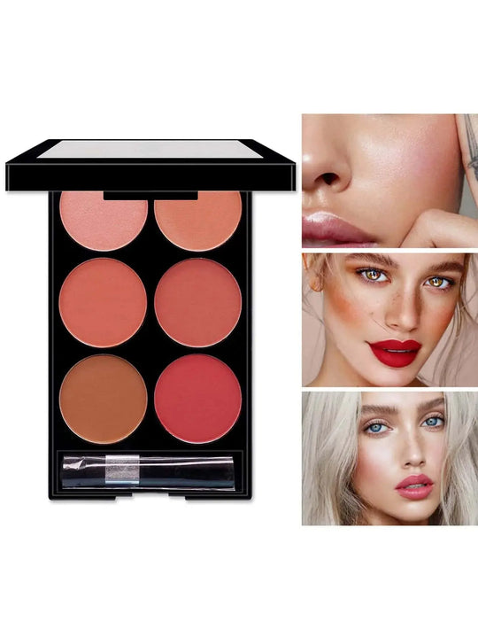 6-Color All-in-One Blush and Contour Palette, Pearlescent Matte Powder Makeup PaletteMedSurgery Store For Digital HealthMedSurgery Store For Digital Health1005007460954269 - 1 - T3231 - T3236-Color All-in-One Blush and Contour Palette, Pearlescent Matte Powder Makeup Palette