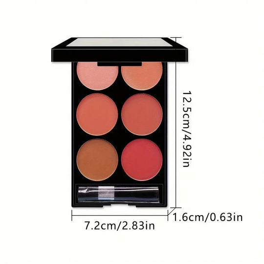 6-Color All-in-One Blush and Contour Palette, Pearlescent Matte Powder Makeup PaletteMedSurgery Store For Digital HealthMedSurgery Store For Digital Health1005007460954269 - 1 - T3231 - T3236-Color All-in-One Blush and Contour Palette, Pearlescent Matte Powder Makeup Palette