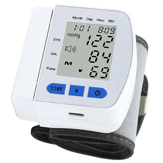 Digital Blood Pressure Monitor for health, medical sphygmomanometer BP, wrist cuff, Digital Blood Pressure Monitor, pulse and heart rate meterdsers - fulfillment - serviceMedSurgery Store For Digital Health1005009640548799 - WHITEBlancoDigital Blood Pressure Monitor for health, medical sphygmomanometer BP, wrist cuff, Digital Blood Pressure Monitor, pulse and heart rate meter