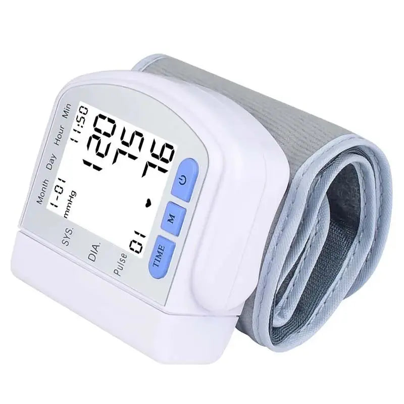 Digital Blood Pressure Monitor for health, medical sphygmomanometer BP, wrist cuff, Digital Blood Pressure Monitor, pulse and heart rate meterdsers - fulfillment - serviceMedSurgery Store For Digital Health1005009640548799 - WHITEBlancoDigital Blood Pressure Monitor for health, medical sphygmomanometer BP, wrist cuff, Digital Blood Pressure Monitor, pulse and heart rate meter
