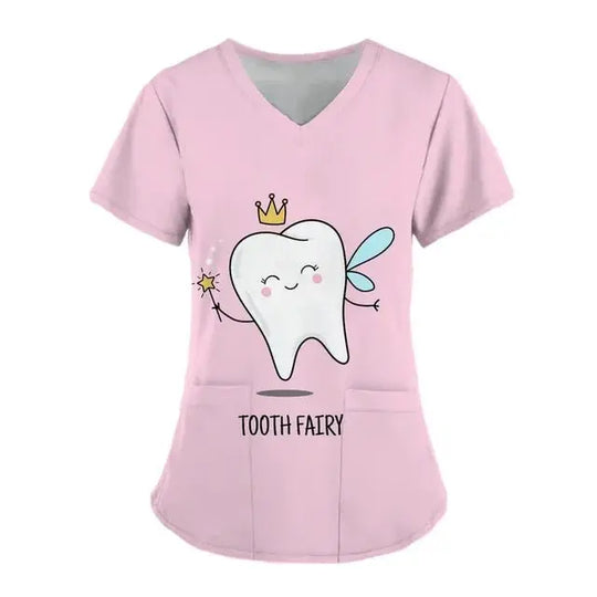 Teeth Print Exfoliating Tops For Women, Dentist Work Uniform, Women's Scrubs, Hospital Workwear, 2024dsers - fulfillment - serviceMedSurgery Store For Digital Health1005007655720100 - HSC04J20240319C - XSHSC04J20240319CXTooth Print Exfoliating Tops For Women, Dentist Work Uniform, Women's Scrubs, Women's Scrubs, Hospital Workwear, 2024
