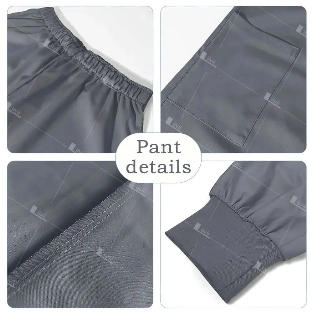 HTTHDD Premium Surgical Uniform - Breathable Unisex Scrubs with Pockets.