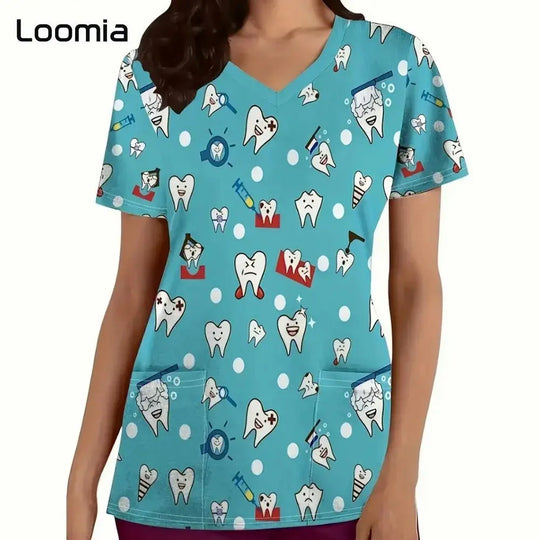 Surgical uniforms for dentistry, V-neck, fashion uniforms for womenApparel & Accessoriesdsers - fulfillment - serviceMedSurgery Store For Digital Health1005009533233328 - S3DHS0728 - 4XLS3DHS07284XLSurgical uniforms for dentistry, V-neck, fashion uniforms for women.