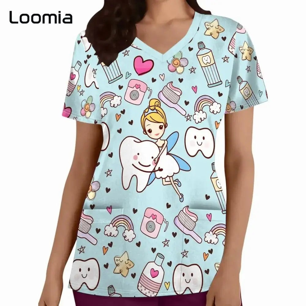 Surgical uniforms for dentistry, V-neck, fashion uniforms for womenApparel & Accessoriesdsers - fulfillment - serviceMedSurgery Store For Digital Health1005009533233328 - S3DHS0729 - XXLS3DHS0729XXLSurgical uniforms for dentistry, V-neck, fashion uniforms for women.