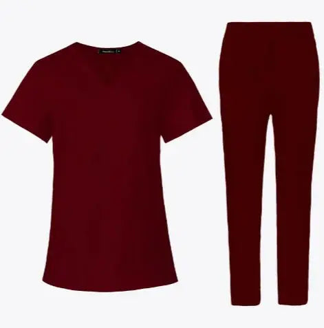 Unisex Medical Scrub Set - Premium Comfort and Quality in the HospitalApparel & Accessoriesdsers - fulfillment - serviceMedSurgery Store For Digital Health0L0GH843S42019 Wine RedXLUnisex Medical Scrub Set - Premium Comfort and Quality in the Hospital