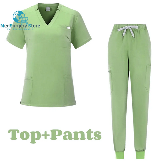 Short Sleeve Doctor Accessories Hospital Stylish Female Womens Stretch Medical Scrubs Nurse Uniform Medicals Medicals Spa Women Uniforms