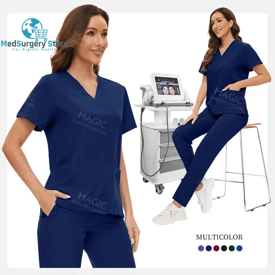 Hospital Surgical Clothes Medical Uniform Women Scrub Set Doctor Nurse Accessories Dental Clinic Scrub Set Beauty Salon Workwear