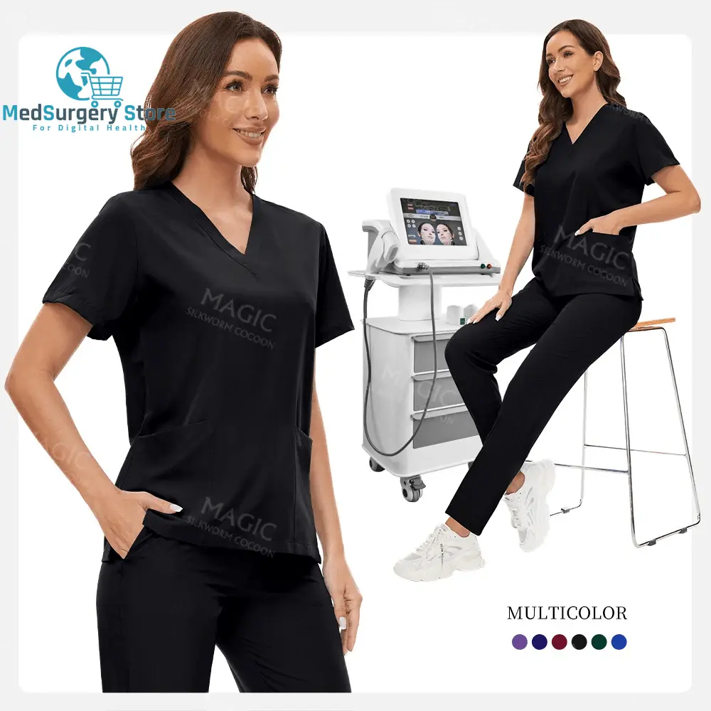 Hospital Surgical Clothes Medical Uniform Women Scrub Set Doctor Nurse Accessories Dental Clinic Scrub Set Beauty Salon Workwear