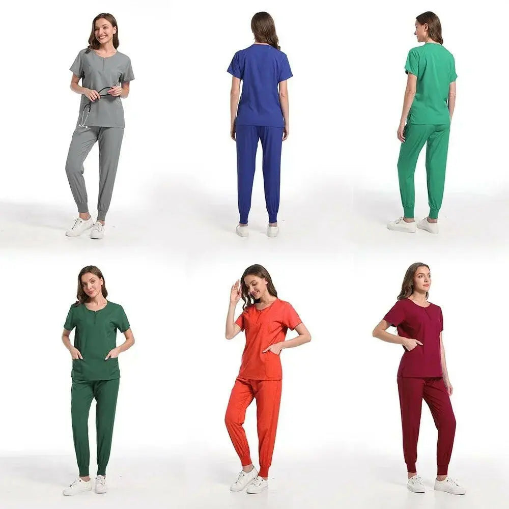 Surgical Uniform Women'S Care Set Top Pants Top Pants Medical Scrub Clinical Beauty Salon Hospital Setnurse Hospital