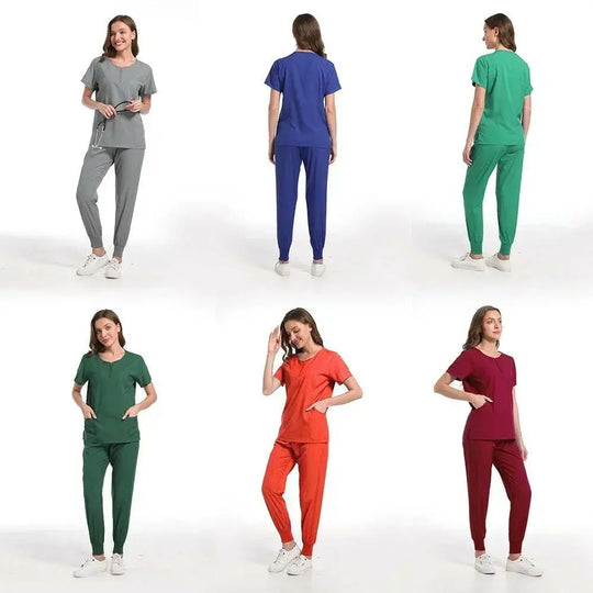 Surgical Uniform Women'S Care Set Top Pants Top Pants Medical Scrub Clinical Beauty Salon Hospital Setnurse Hospital