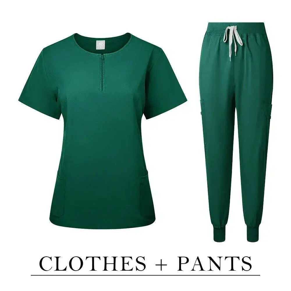 Surgical Uniform Women'S Care Set Top Pants Top Pants Medical Scrub Clinical Beauty Salon Hospital Setnurse Hospital