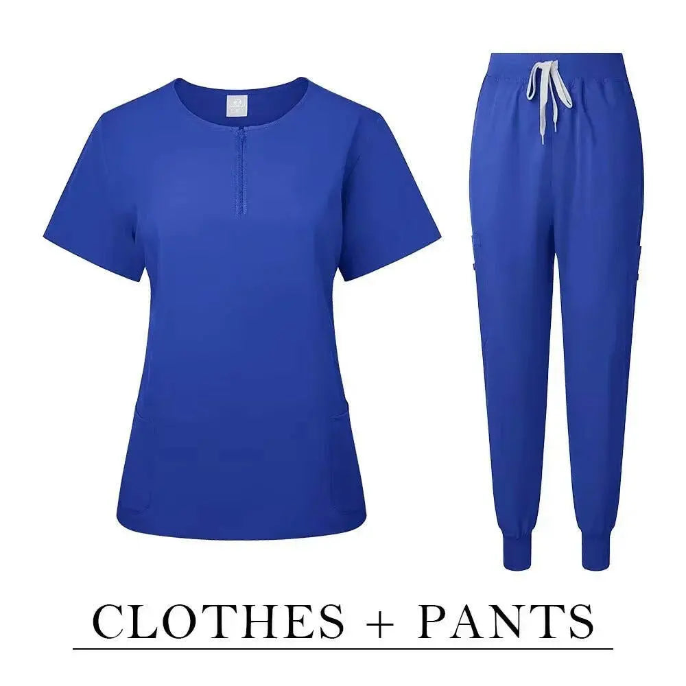 Surgical Uniform Women'S Care Set Top Pants Top Pants Medical Scrub Clinical Beauty Salon Hospital Setnurse Hospital