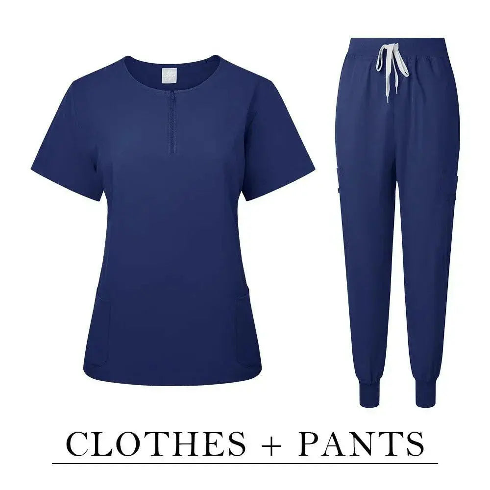 Surgical Uniform Women'S Care Set Top Pants Top Pants Medical Scrub Clinical Beauty Salon Hospital Setnurse Hospital