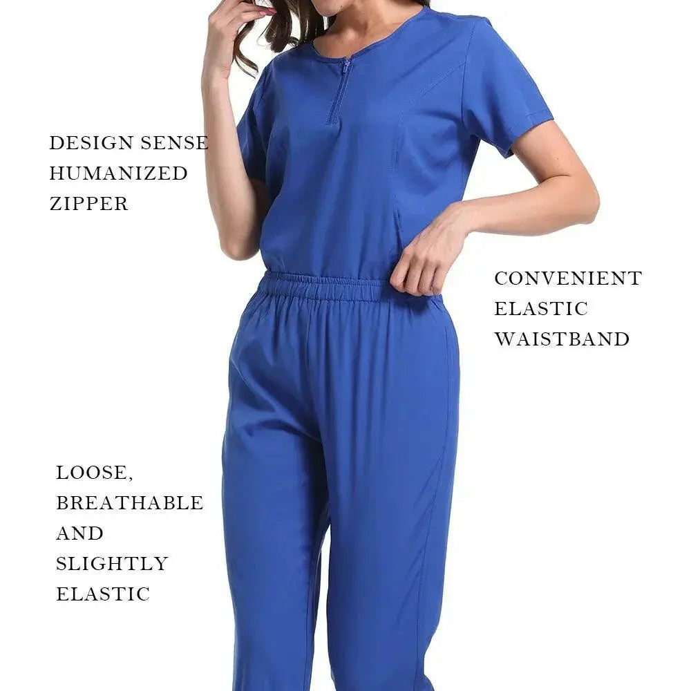 Surgical Uniform Women'S Care Set Top Pants Top Pants Medical Scrub Clinical Beauty Salon Hospital Setnurse Hospital
