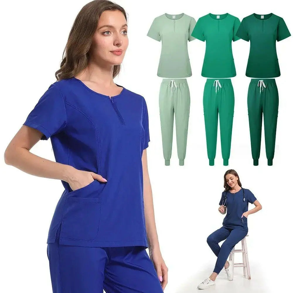 Surgical Uniform Women'S Care Set Top Pants Top Pants Medical Scrub Clinical Beauty Salon Hospital Setnurse Hospital