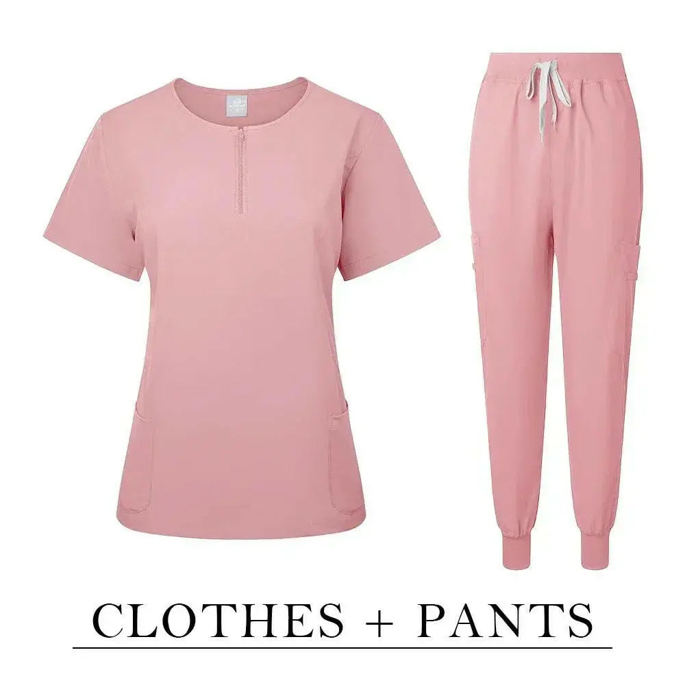 Surgical Uniform Women'S Care Set Top Pants Top Pants Medical Scrub Clinical Beauty Salon Hospital Setnurse Hospital