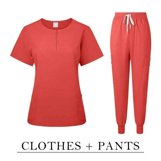 Surgical Uniform Women'S Care Set Top Pants Top Pants Medical Scrub Clinical Beauty Salon Hospital Setnurse Hospital