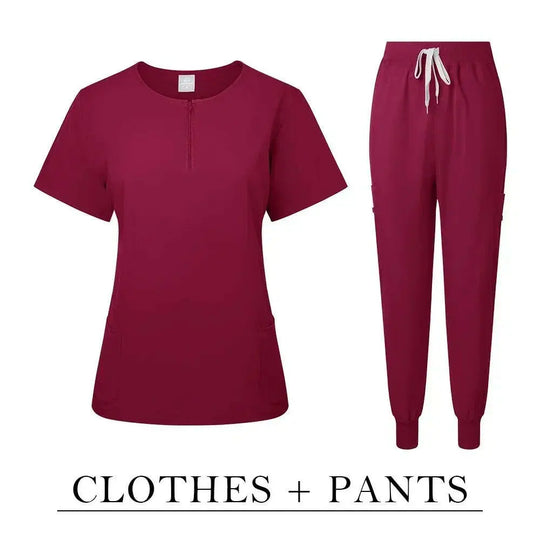 Surgical Uniform Women'S Care Set Top Pants Top Pants Medical Scrub Clinical Beauty Salon Hospital Setnurse Hospital