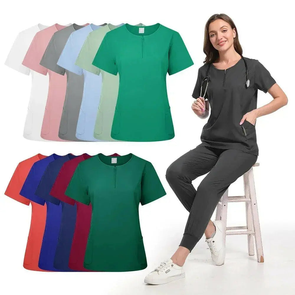 Surgical Uniform Women'S Care Set Top Pants Top Pants Medical Scrub Clinical Beauty Salon Hospital Setnurse Hospital